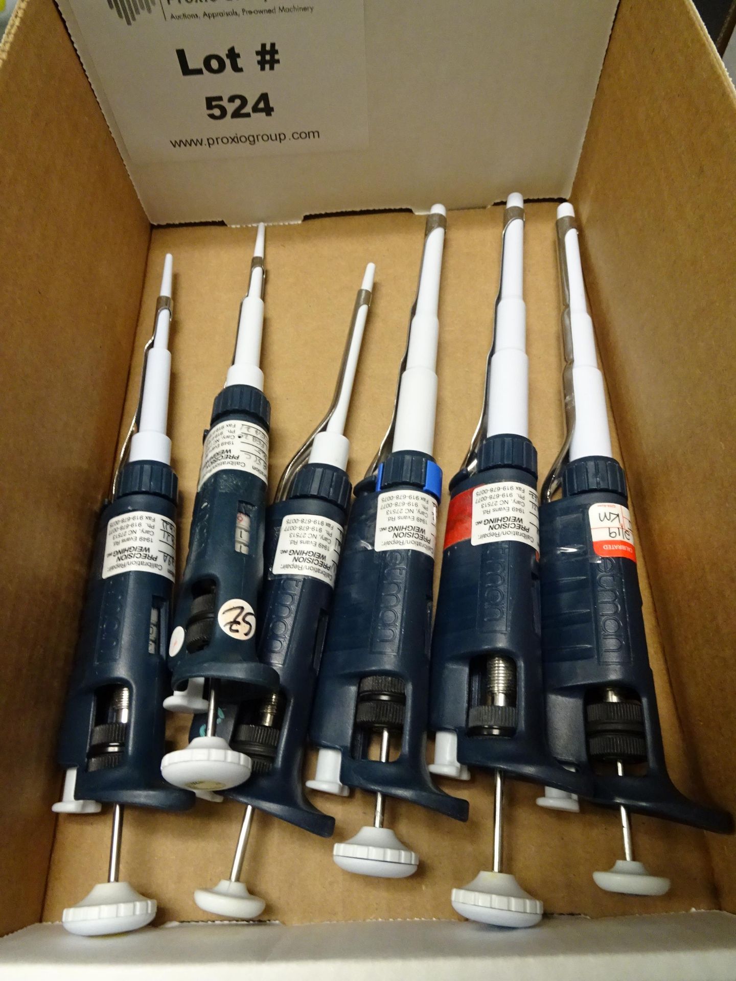 Box Lot: (6) Glison Pipetman Pipettes