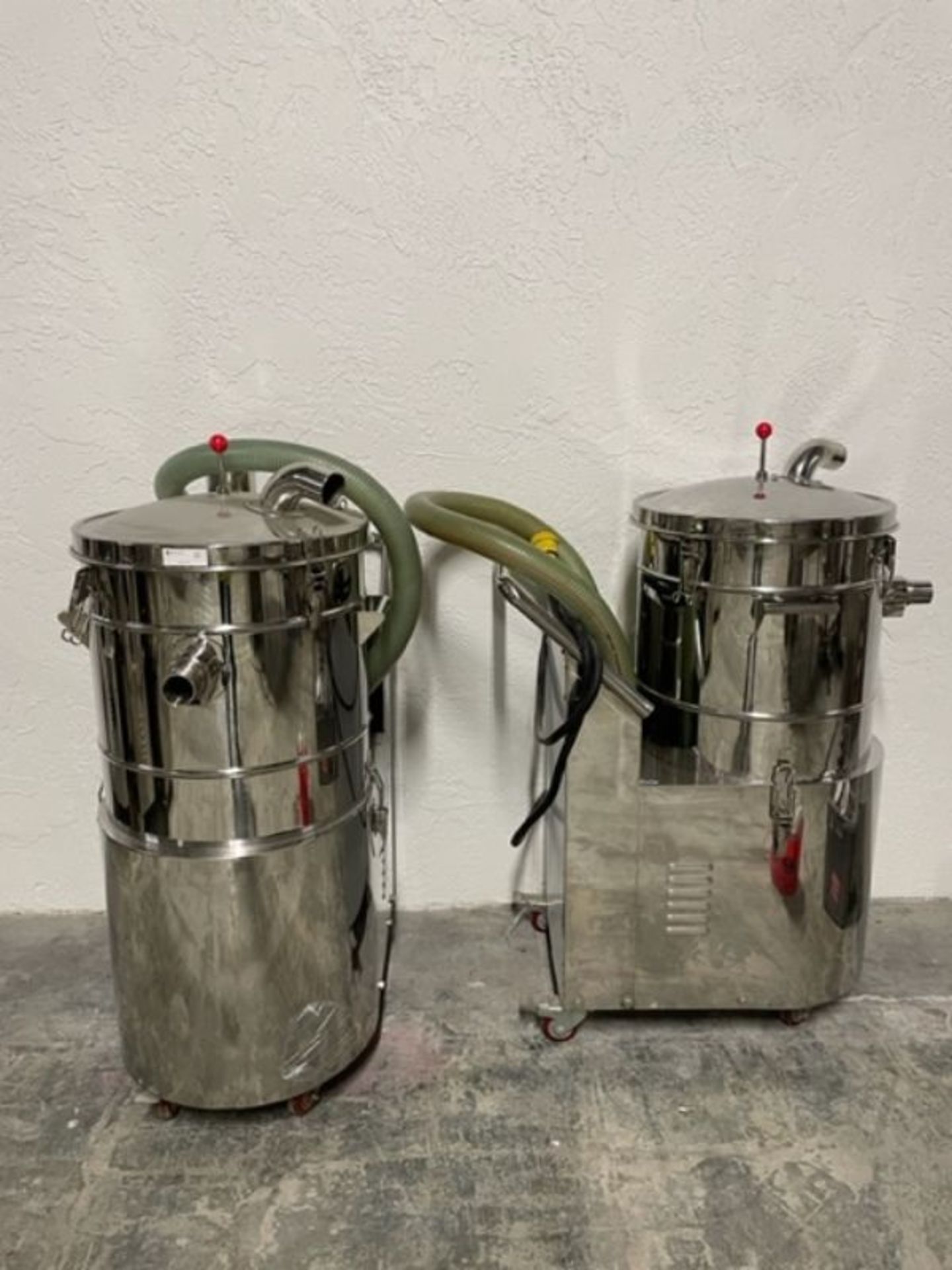 Two Stainless Steel Vacuums