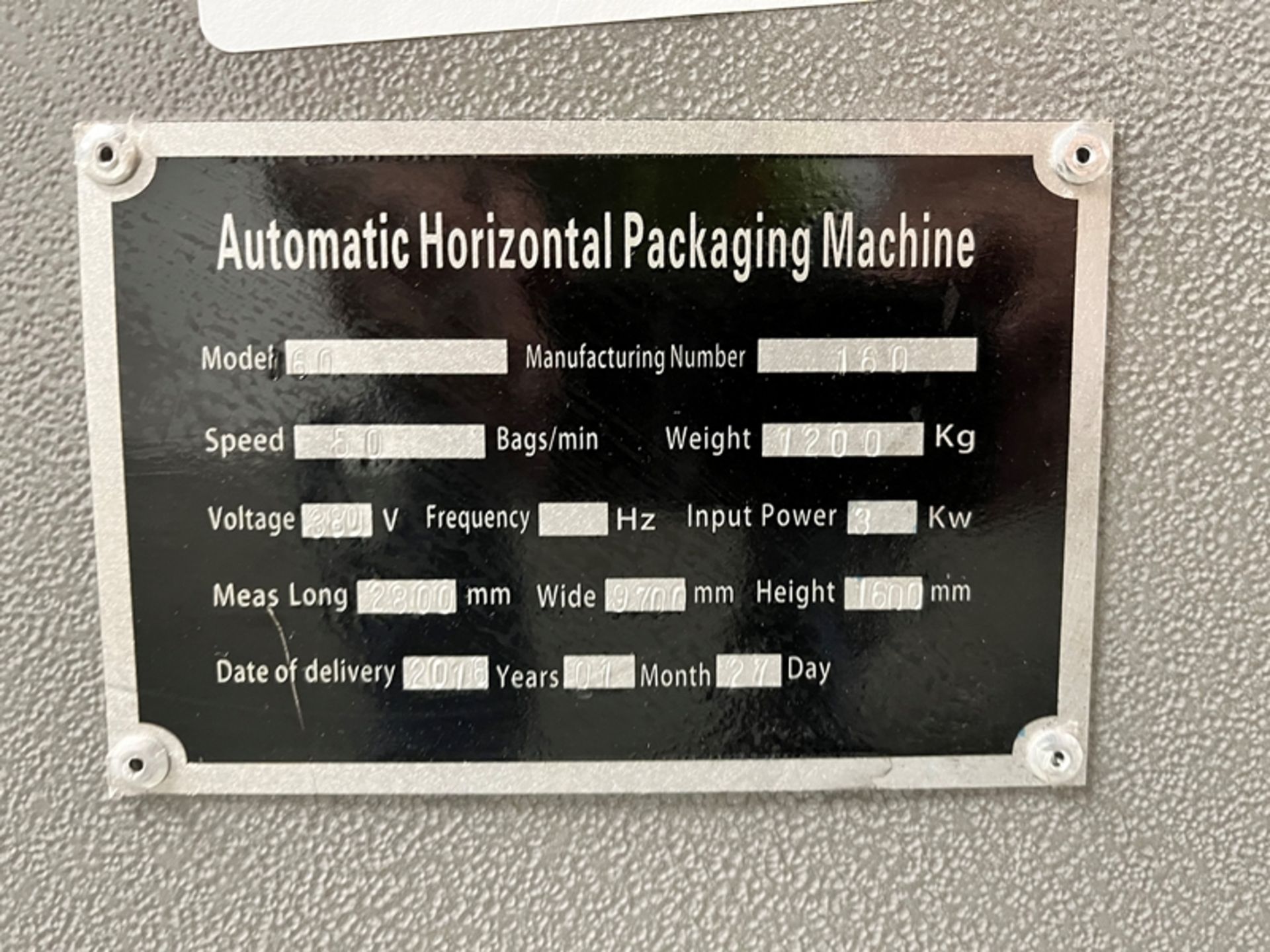 Horizontal Packaging Machine - Image 15 of 16