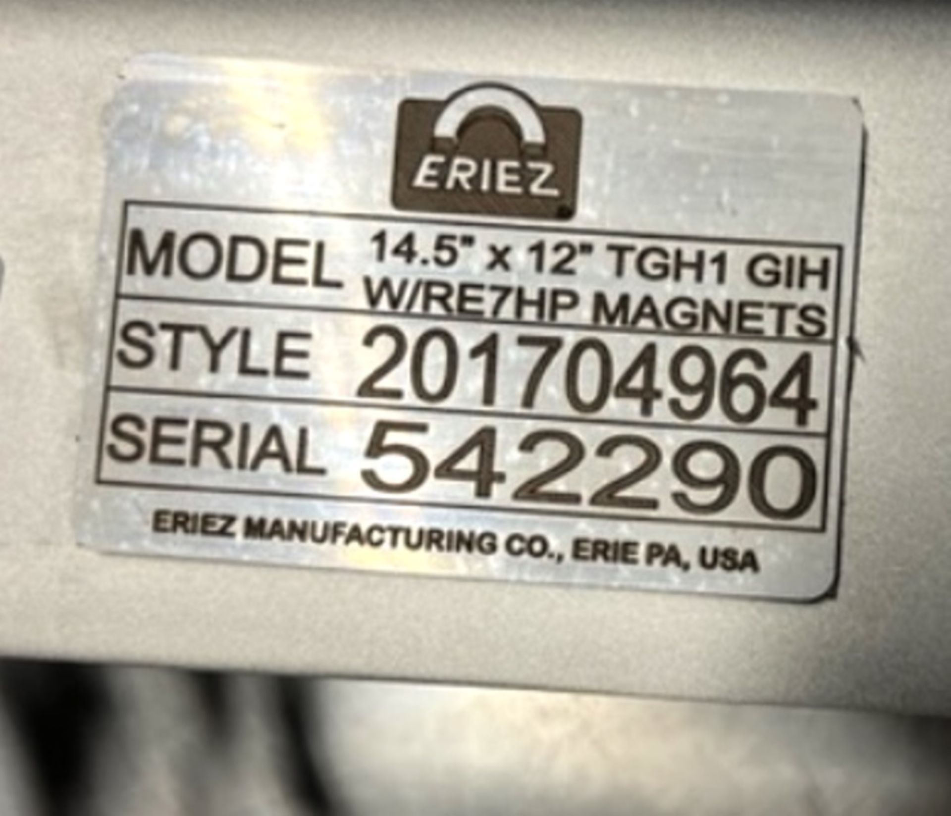Eriez Model W/RE7HP grate magnets - Unused - Image 6 of 6
