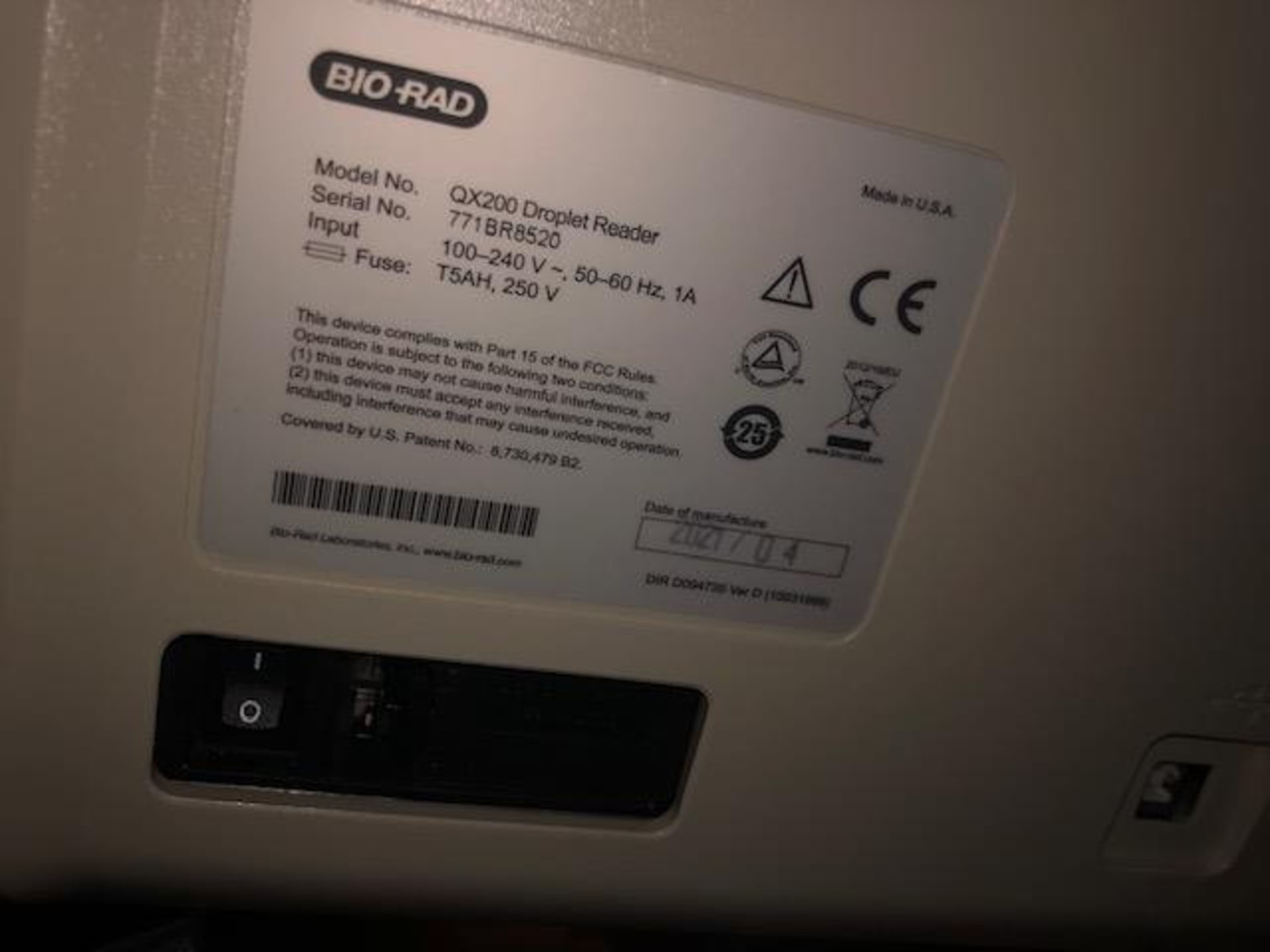 Bio Rad GX 200 Droplet Reader and Droplet Generator - Digital PCR System - Image 6 of 6