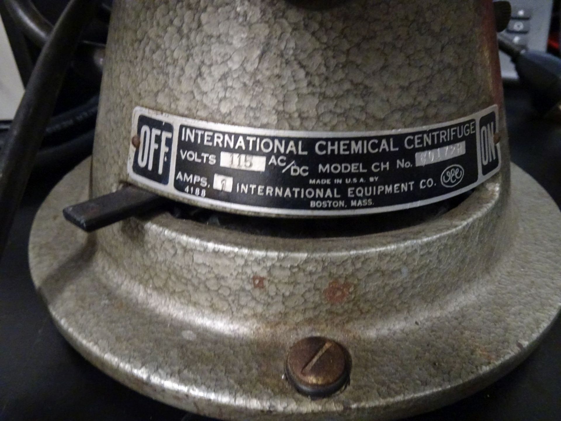 International Chemical Centrifuge Model 601728 - Image 3 of 3