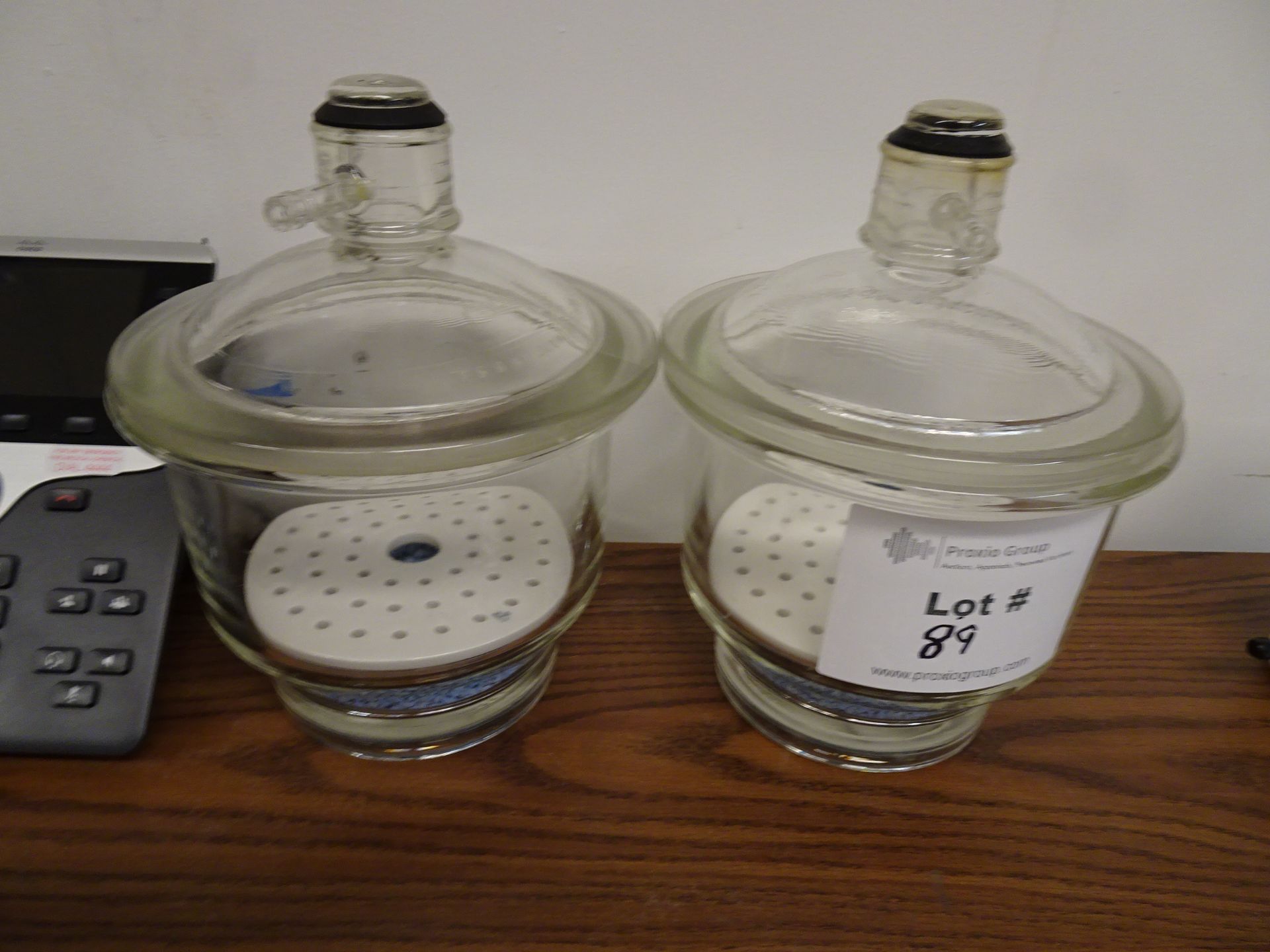 (2) Pyrex Vacuum Dessicator Jars