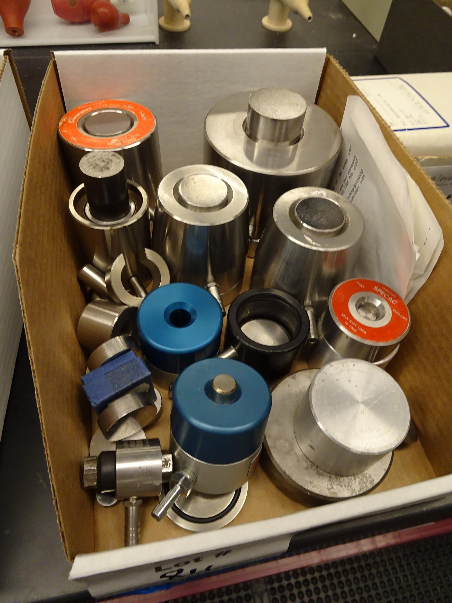 Lot of Various Manufacturer and Size Evacuable XRF Sample Pellet Dies in Various Sizes - Image 4 of 5