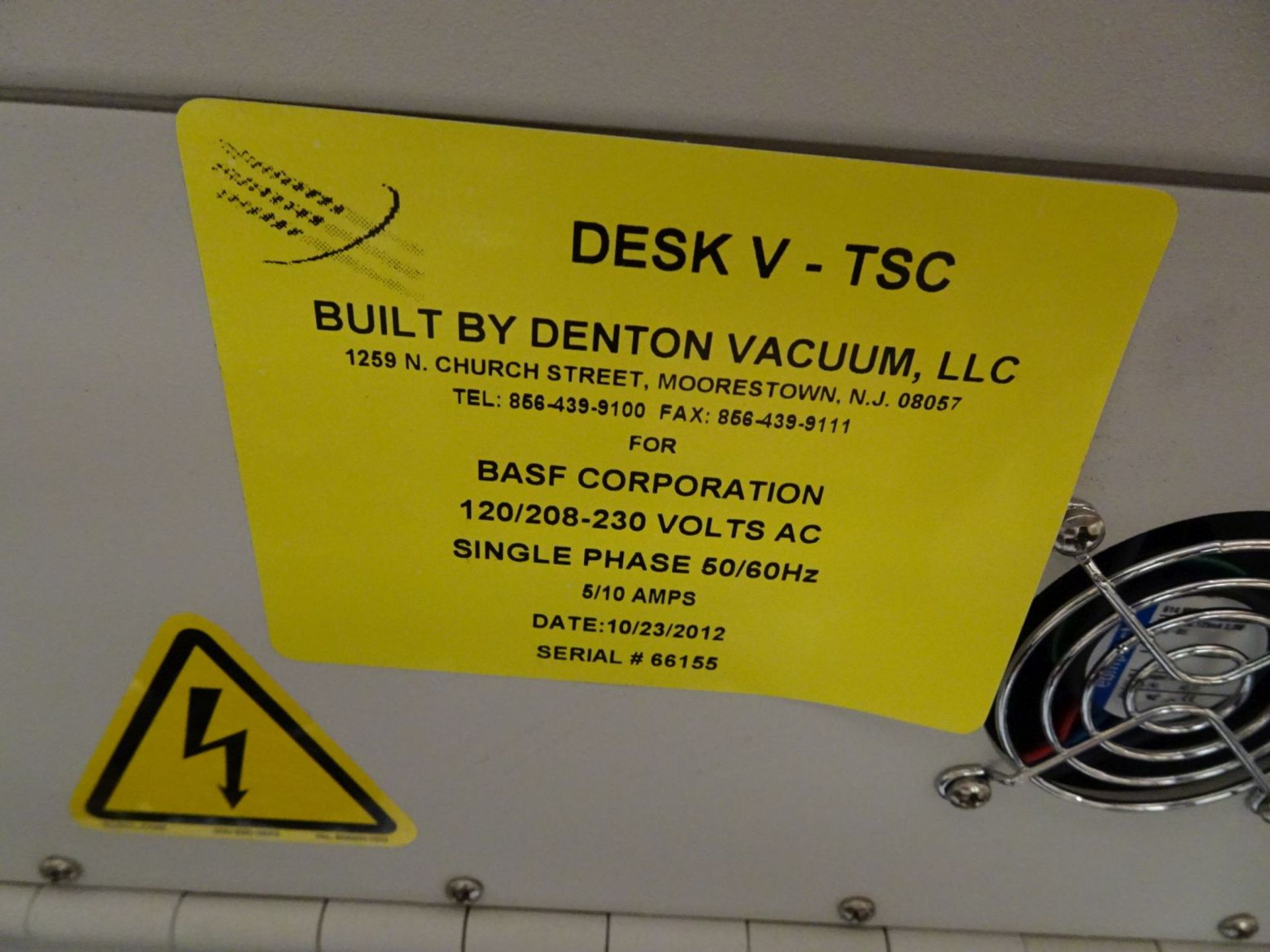 Denton Vacuum Desk V -TSC Carbon Evaporation Benchtop Sputtering Coater - Image 6 of 8