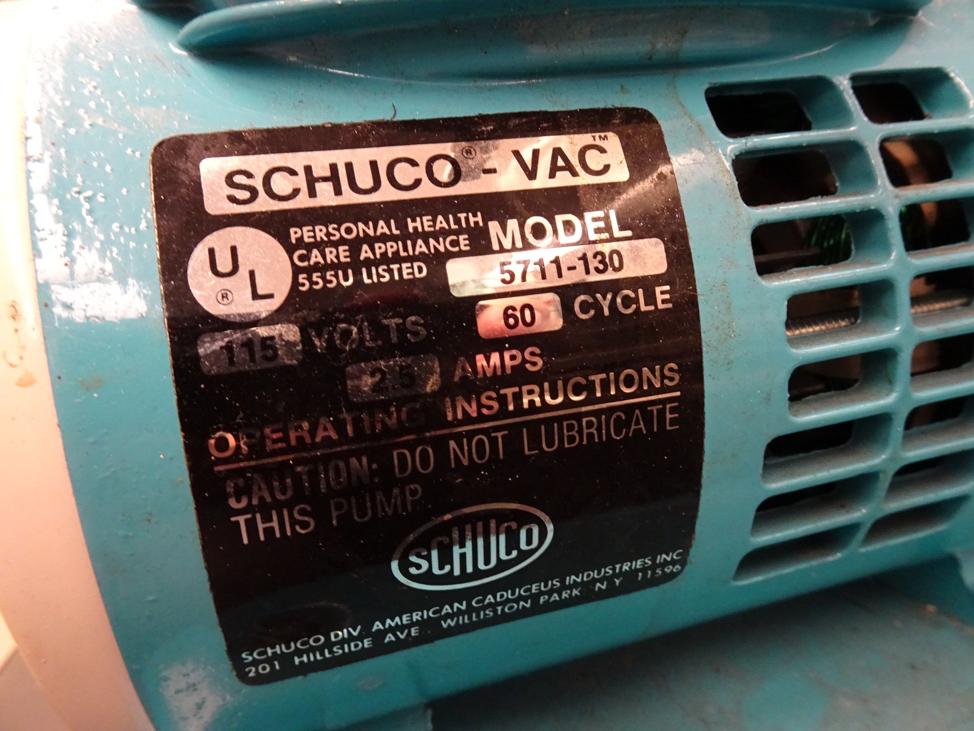 Schuco-Vac Model 5711-130 Vacuum Pump - Image 3 of 3