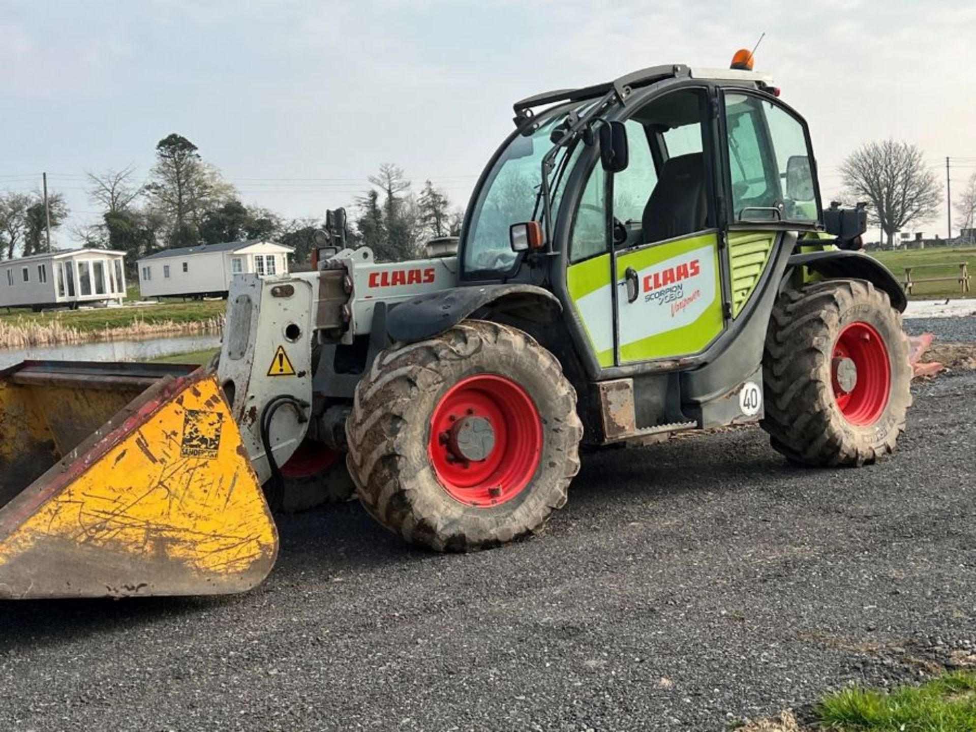 (09) Claas Scorpion 7030 Varipower telescopic handler Reg FX58 FXP, 5676 hours with pick-up hitch