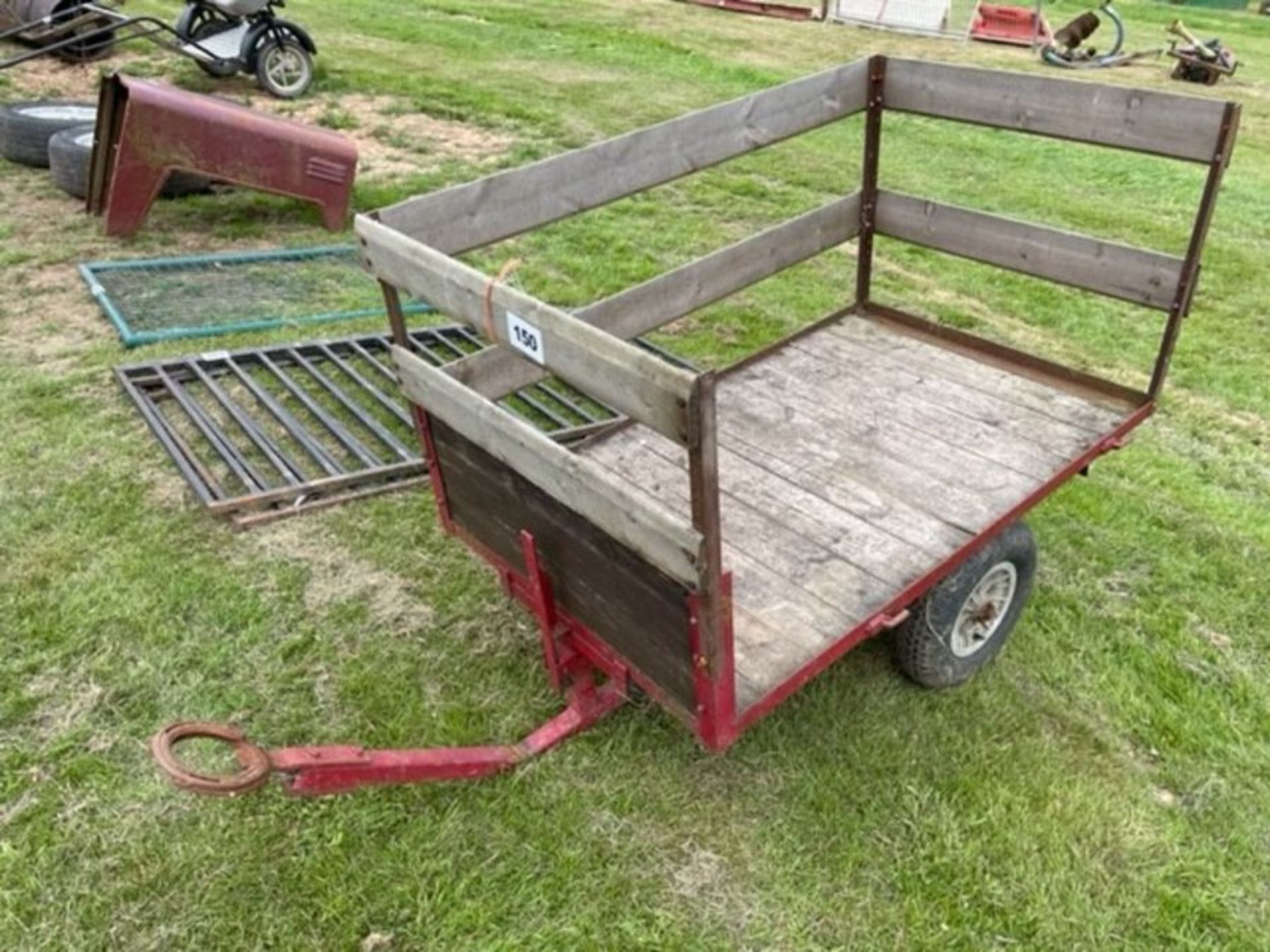 2 wheeled hand cart 4'4" L x 2'4" W x 2'2" H