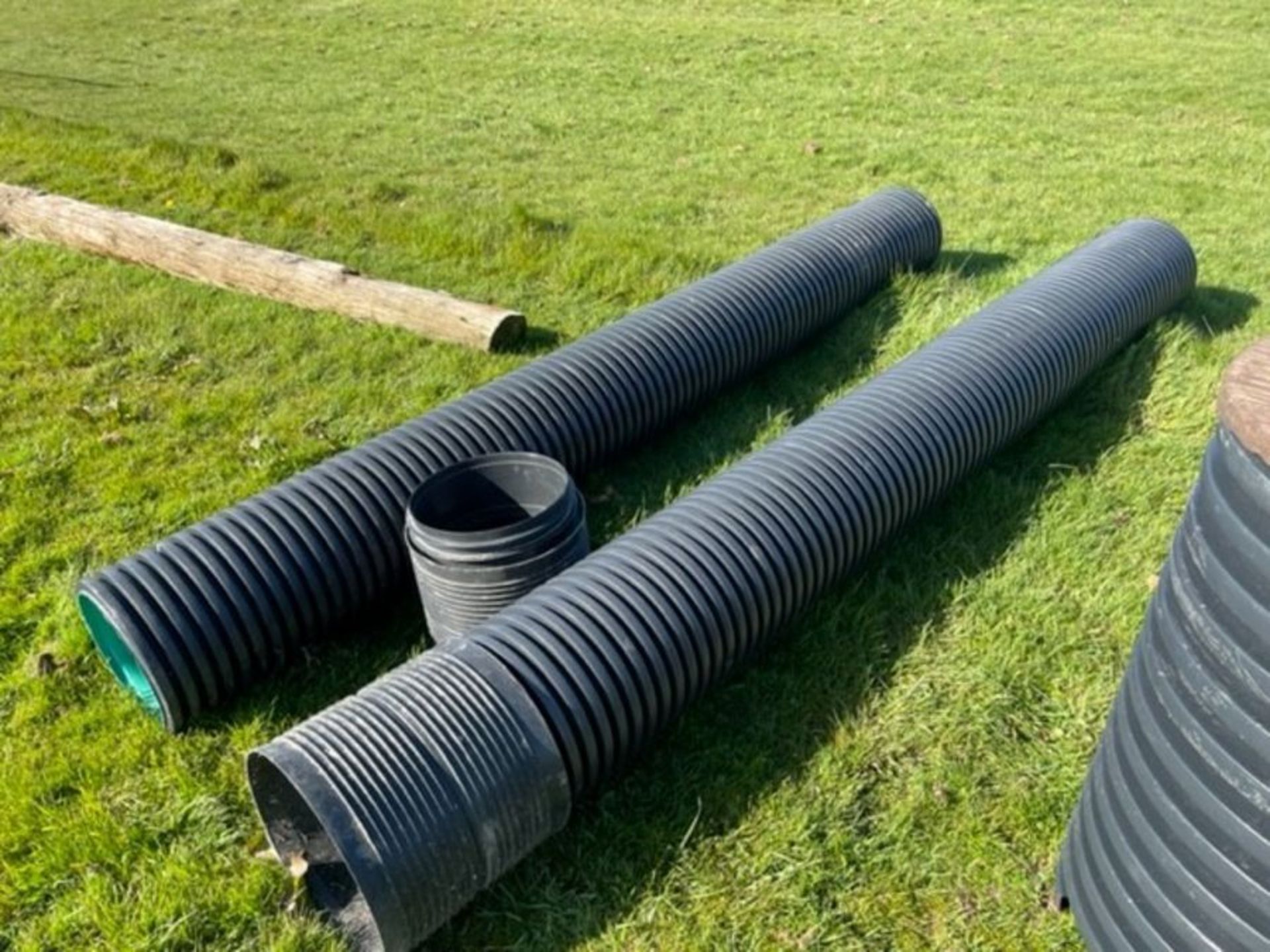 2 x 10ft lengths drainage pipe