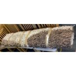 DEEP SHAG PILE, TWO TONE BROWN RUG 160cm X 180cm