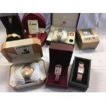 CARTON OF BOXED WATCHES INCL; LIMIT, SUISSE, SUISSE EXPLORER, & OTHERS