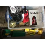 BOSUM PAINT MASTER & BOX OF MISC ITEMS INCL; NEW / BOXED CYCLE HELMET