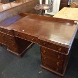 VICTORIAN KNEE HOLE DESK