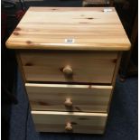 PINE CHEST OF 3 DRAWERS