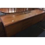 LARGE RETRO TEAK SIDEBOARD BY WHITE & NEWTON, PORTSMOUTH, GOOD CONDITION, 6ft 10'' WIDE