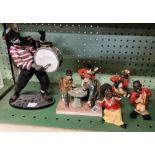 BOX OF ORNAMENTS INCL; LAUREL & HARDY