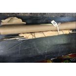 BLACK PAPER ROLL & QTY OF SILVER SOLDER BRAZING RODS