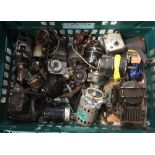 CARTON OF OLD ELECTRICAL MOTORS ALL A/F FOR SPARES ONLY