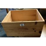 EMPTY PINE WINE BOX (MARGAUX)