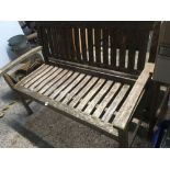 WOODEN GARDEN BENCH, APPROX 48'' WIDE