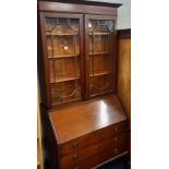 MAHOGANY BUREAU BOOKCASE