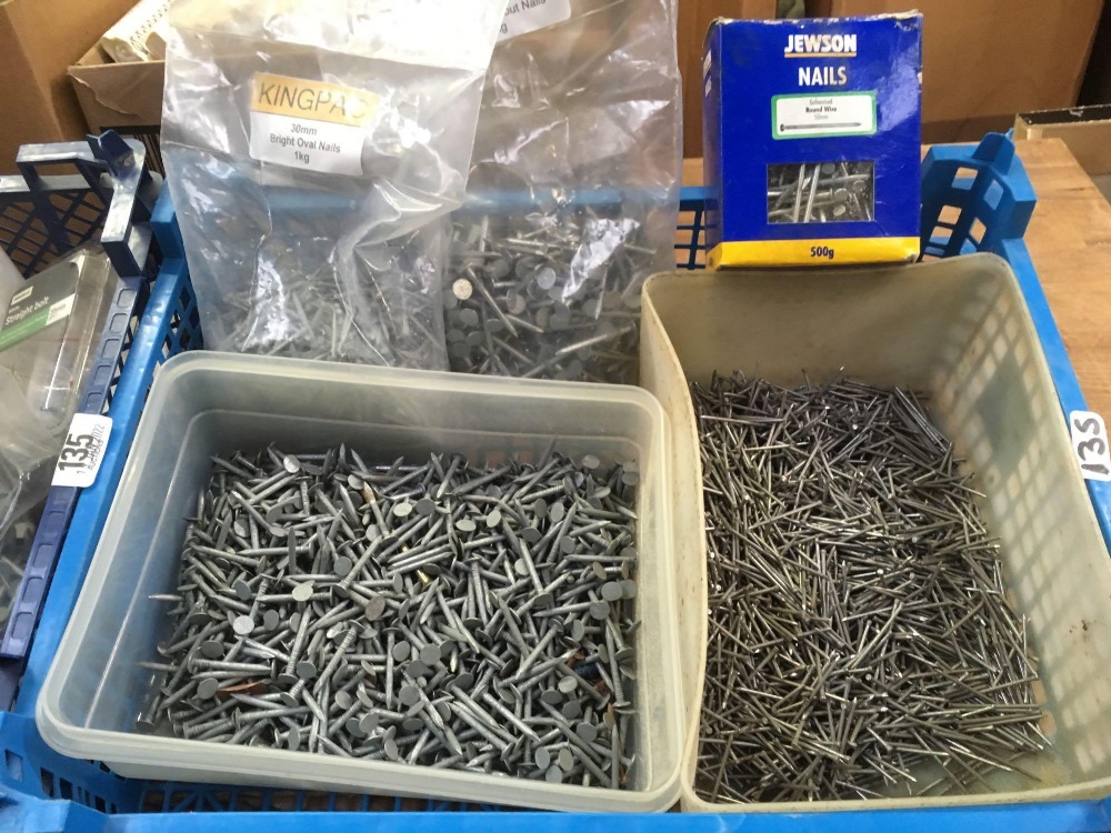 2 CARTONS OF VARIOUS GALVANISED & STEEL NAILS - Image 3 of 3