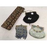 3 LADIES PURSES & CLUTCH BAG