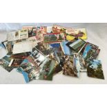 QTY OF POSTCARDS & BROOK BOND T-CARDS