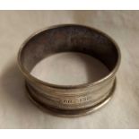 A SILVER NAPKIN RING, B'HAM 1927