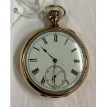 ELGIN & CO GOLD PLATE 17 JEWEL POCKET WATCH