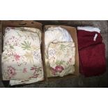 3 CARTONS OF MISC CURTAINS & MATERIAL