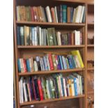 4 SHELVES OF MAINLY HARDBACK BOOKS, NOVELS & AUTOBIOGRAPHIES PLUS CARTON BOOKS