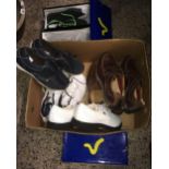 CARTON OF NEW/UNUSED MENS SHOES INCL; NIKE TRAINERS, CLARKS, DONNAY GOLF SHOES