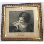 PENCIL DRAWING, PORTRAIT OF A CLASSICAL LADY. INDISTINCTLY SIGNED & DATED 1931 IN A GOOD ANTIQUE