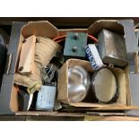 CARTON WITH FLOODLIGHT BULB, A CAPACITOR, A TRANSFORMER & OTHER TECHNICAL COMPONENTS, A/F FOR