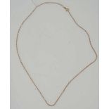 A FINE 9CT GOLD NECK CHAIN