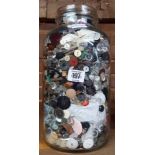 LARGE JAR OF VINTAGE BUTTONS