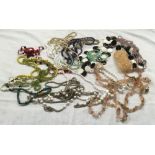 BAG OF COSTUME JEWELLERY