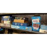 SHELF OF MISC JIGSAW PUZZLES