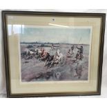 LARGE LIMITED EDITION (150 OUT OF 500) F/G PRINT TITLED ''CAMARGUE ROUNDUP'' BY TERRANCE CUNEO,