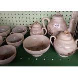 SHELF OF JAPANESE EGGSHELL BONE CHINA TEA WARE