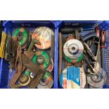 2 CARTONS OF MISC HAND TOOLS & GRINDING DISCS INCL; A RECORD No. 078 METAL PLANE