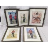 COLLECTION OF 5 F/G MILITARY PRINTS