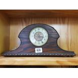 SMALL CASED MANTLE CLOCK