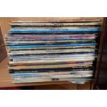 LARGE QTY OF ROCK & POP LP'S INCL; BEATLES, VARIOUS BOXES SETS & SOME SINGLES