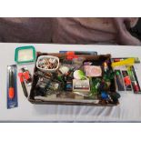 BOX OF FISHING LURES & FLOATS