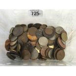 A TUB OF IRISH & OTHER COINS