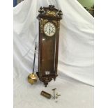 SMALL ANTIQUE WALL CLOCK