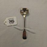 A VICTORIAN SILVER SALT SPOON