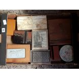 CARTON WITH VARIOUS WOODEN & OTHER TRINKET BOXES